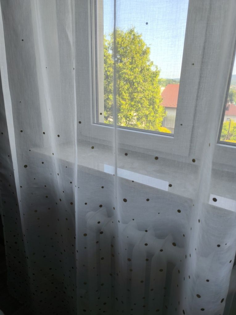Firany 140*250 na taśmie 2szt