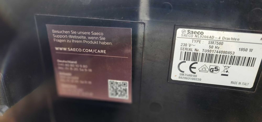 кофемашина кавоварка  Saeco Xelsis SM7580