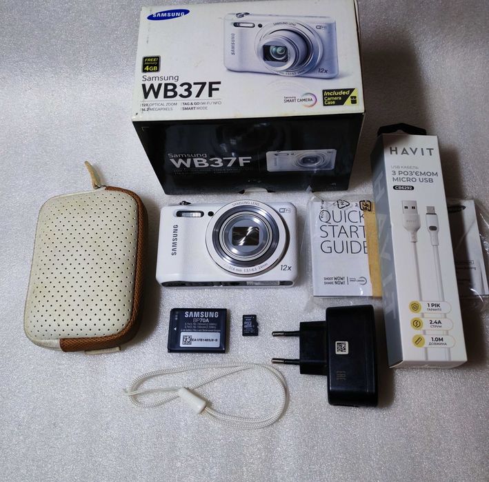 Цифровой фотоаппарат Samsung WB37F 16MP + КОМПЛЕКТ