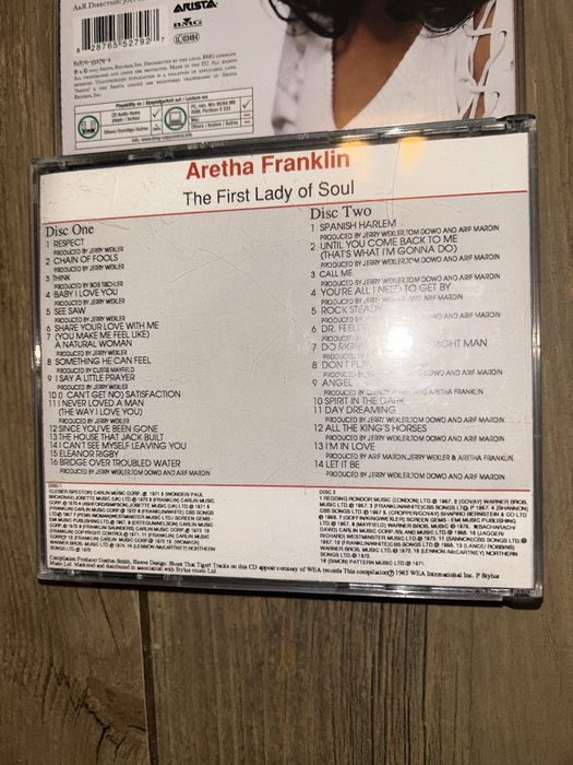 Aretha Franklin 3 albumy (4 płyty CD) oryginalne stan bdb cena za kpl