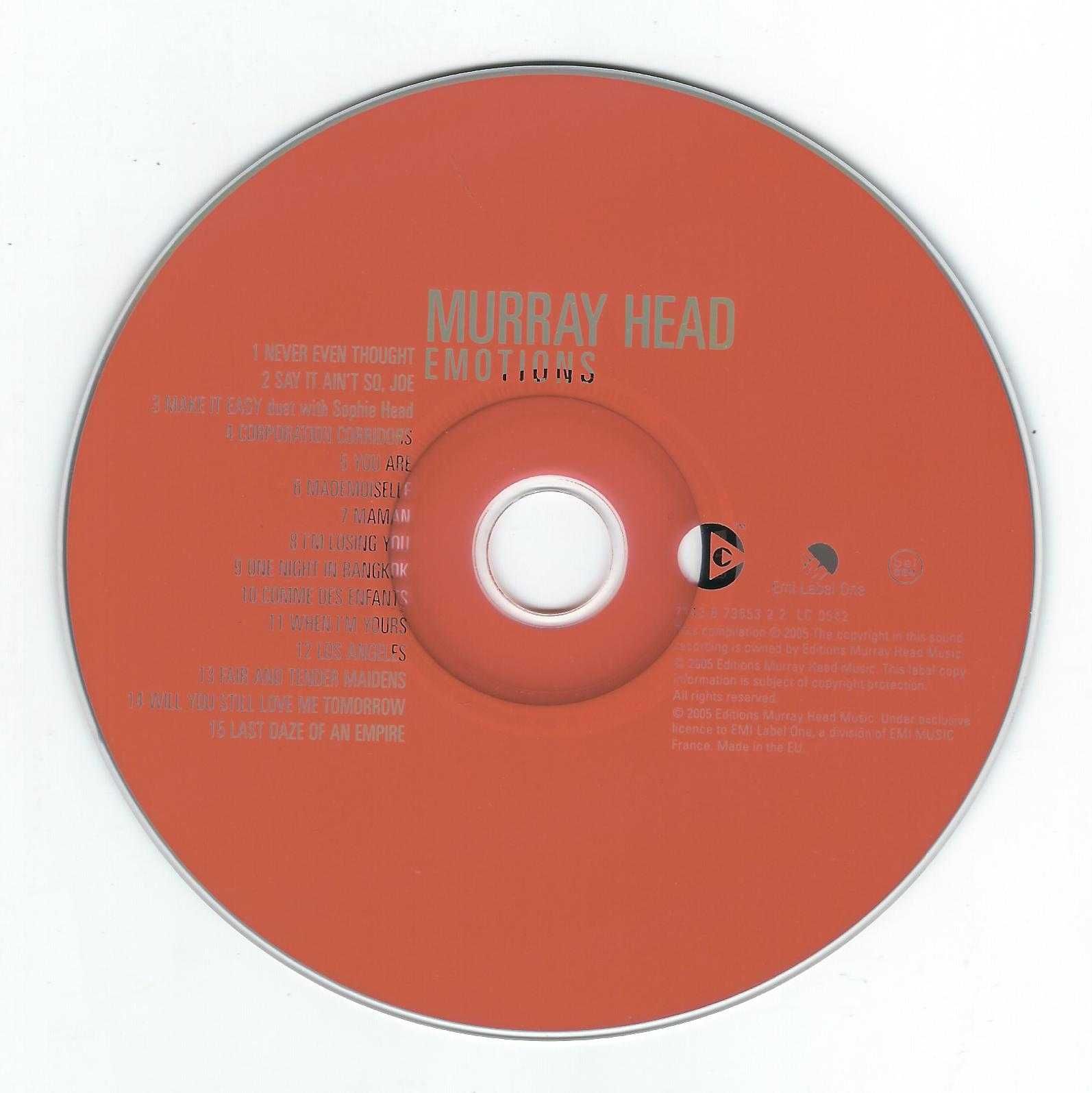 CD Murray Head - Emotions 'My Favourite Songs' (2005) (EMI)