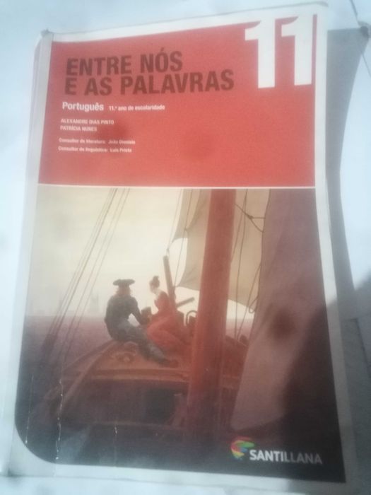 Livro de Português "Entre Nós e as Palavras" 11º Ano Santillana