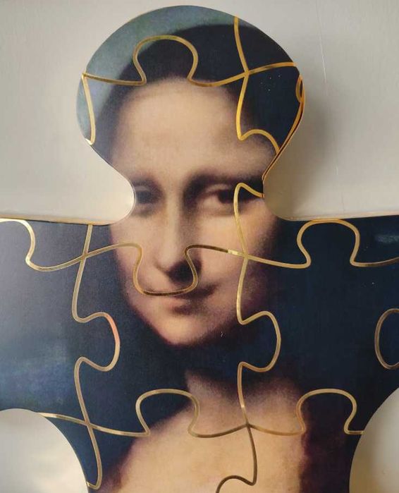 Obra de arte "Monna Lisa" com certificado de autenticidade