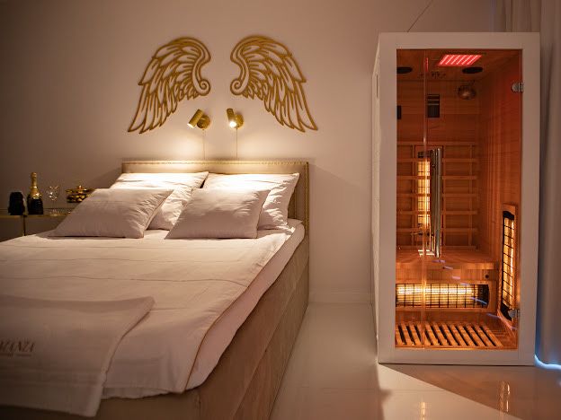 Apartament Gold JACUZZI SAUNA Kołobrzeg Zaręczyny Rocznice