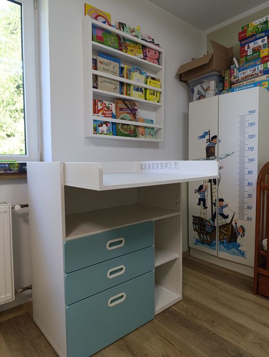 Meble dziecięce IKEA szafa oraz przewijak 3w1(Komoda Biurko Przewijak)