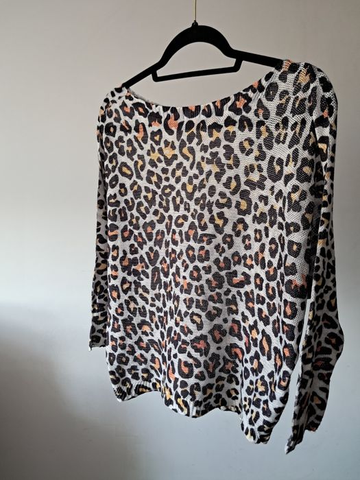 Sweterek sweter panterka oversize rozmiar uniwersalny