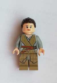 sw0677 Lego Star Wars Rey Dark Tan Tied Robe