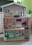 Duży domek drewniany dla lalek Barbie Ecotoys