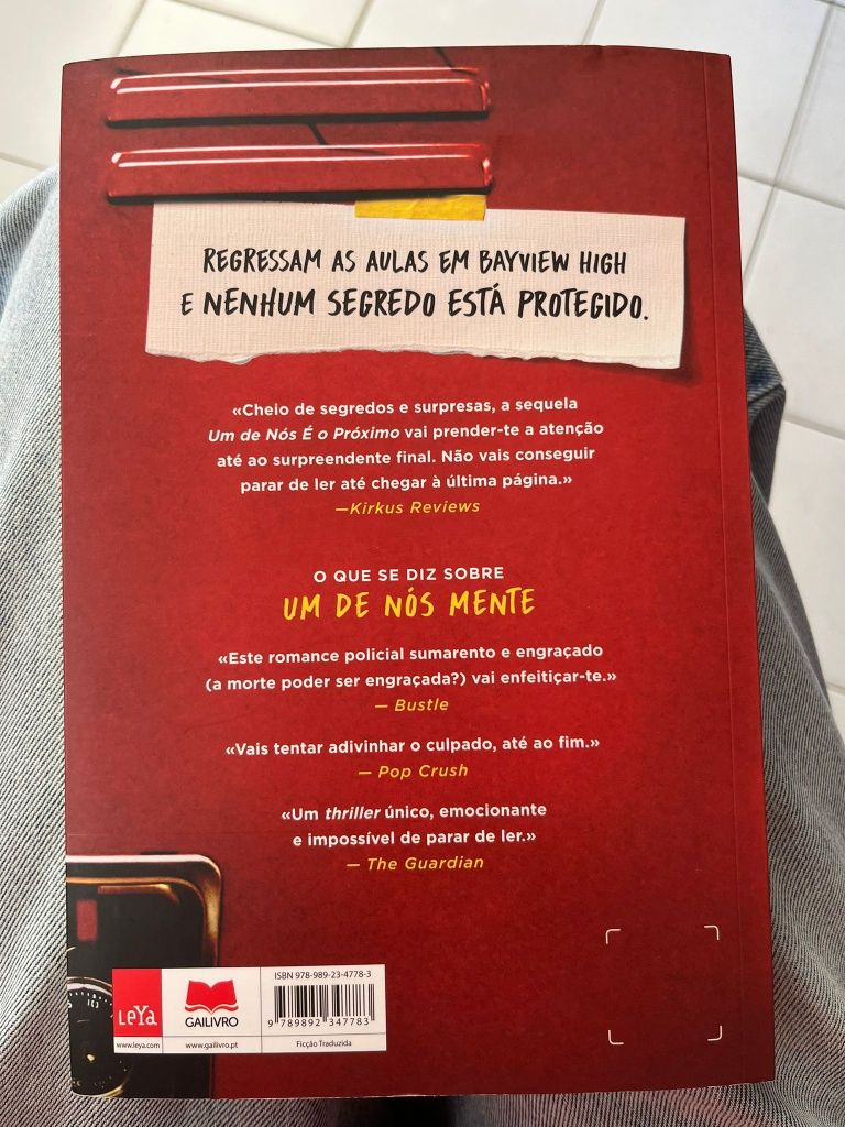 Livro um de nós é o próximo
