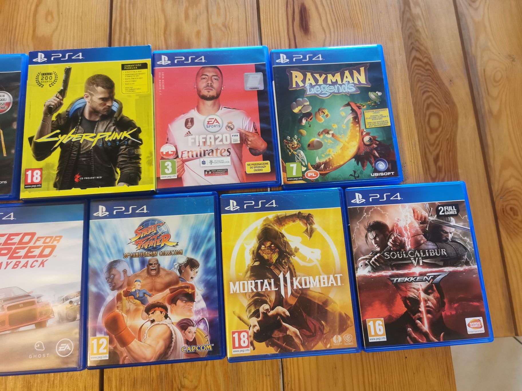 Gry ps4 cyber punk tekken mortal rayman