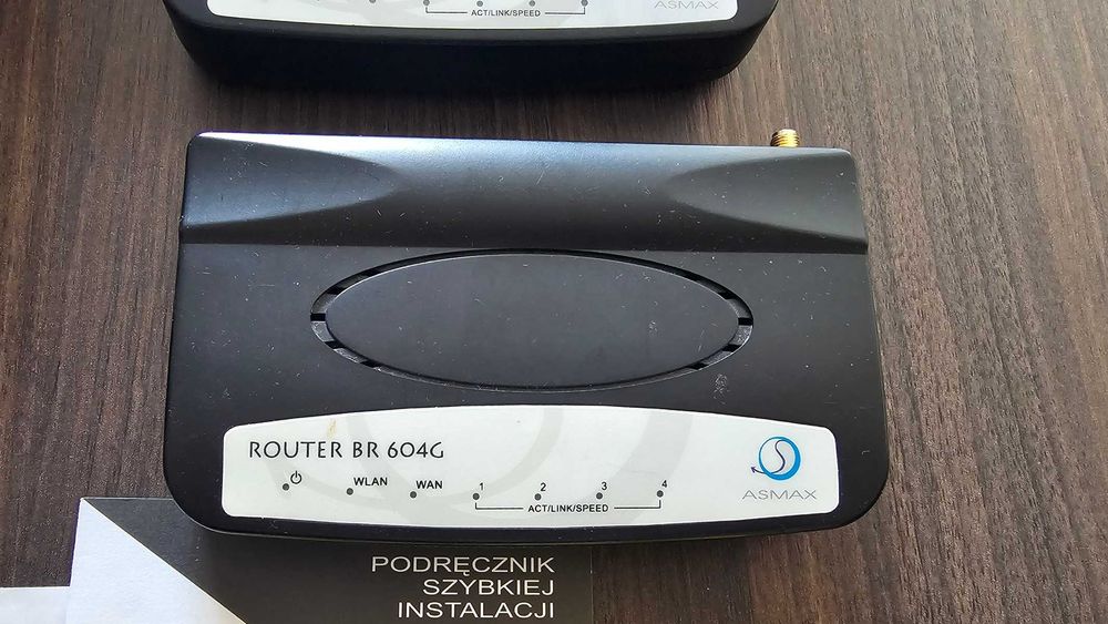 2 x Router ASMAX BR-604 G_ + dwa zasilacze
