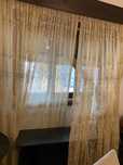 conjunto de 2 cortinados bejes
