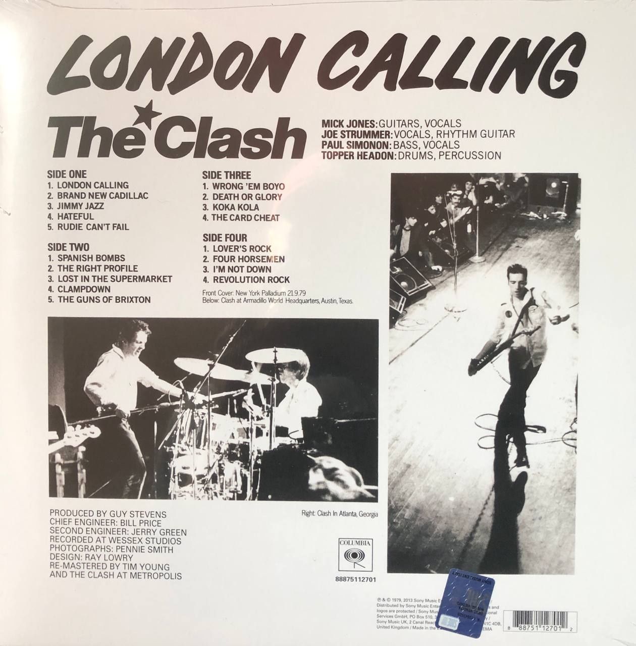 Вініл The Clash - “London Calling”2LP 
Рік випуску 2013 
Виробництво E