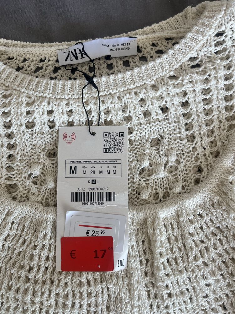 Camisola de malha Zara nova