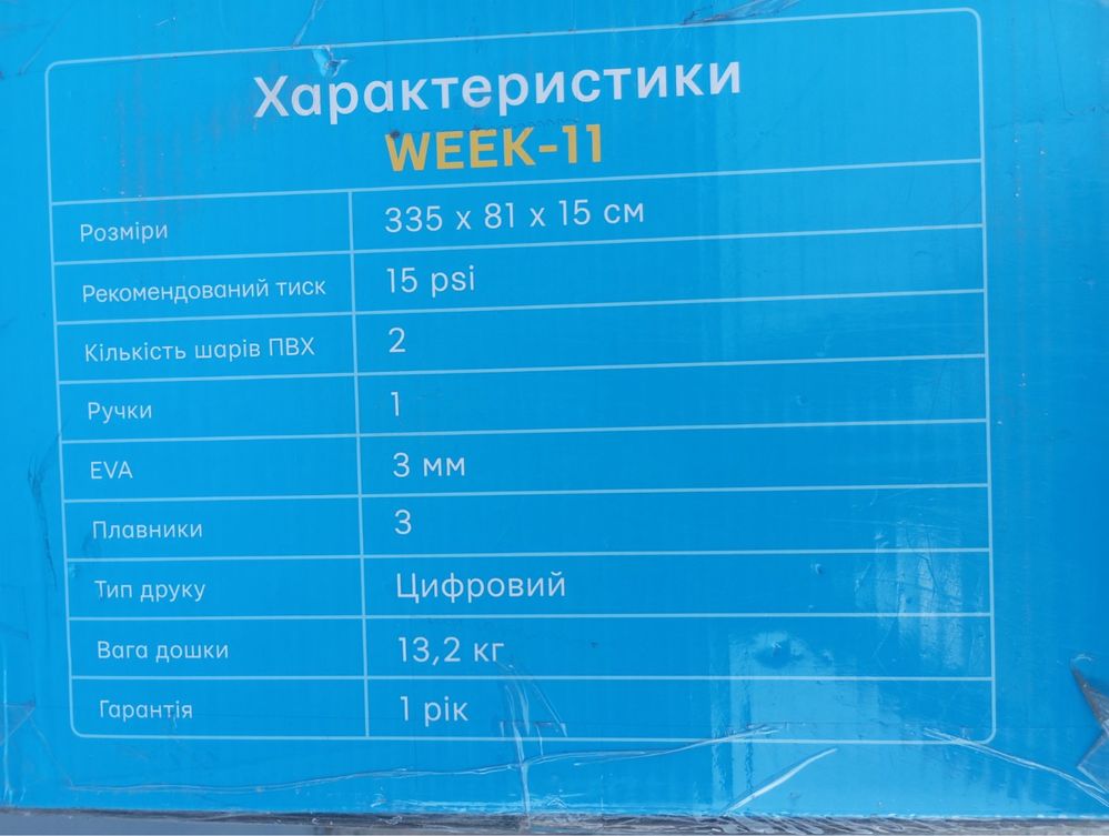 Надувна САП доска SUP доска Weekender з веслом, насосом, сумкою
