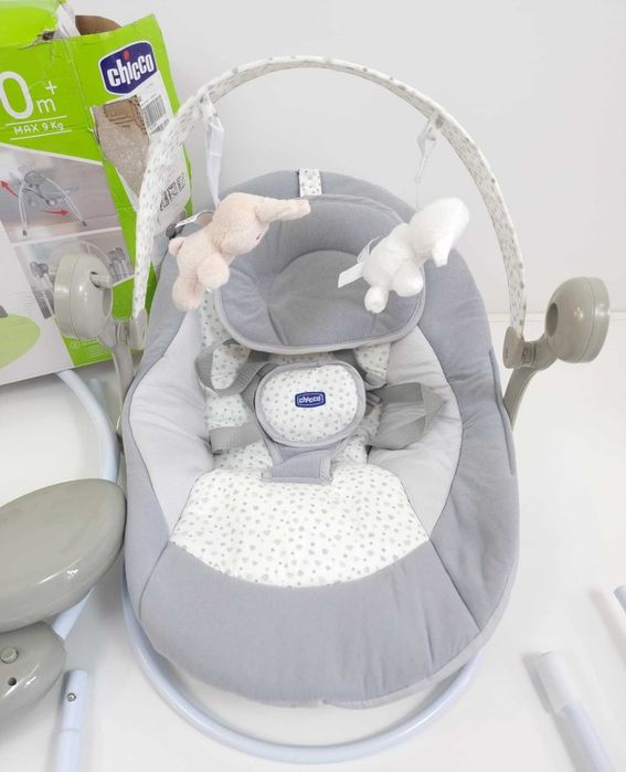 NOWA Huśtawka Chicco Relax & Play Swing bujaczek Cool Grey