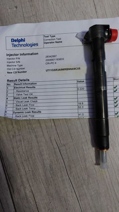 Wtryskiwcz Delphi mercedes 2.2 cdi283.42997, model embr00002d