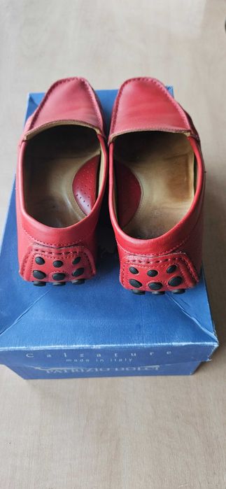 Красные мокасины туфли Patrizia Dolce. Италия. 40 р.