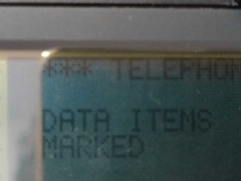 Antiga agenda pessoal Casio