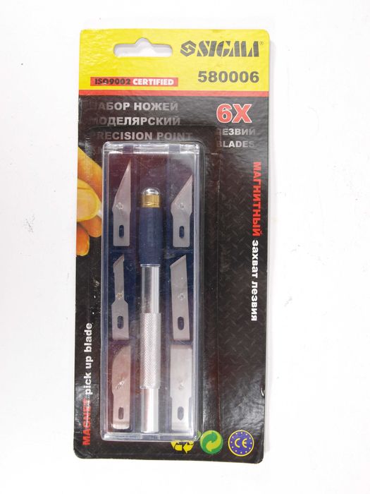 Ножі моделярські (технічні скальпелі) набір 6шт