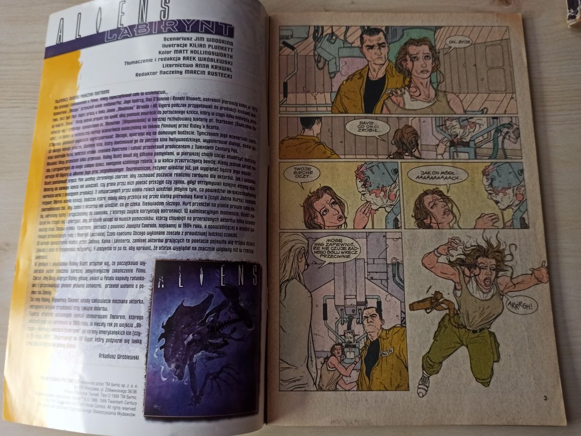 Mega Komiks Aliens Labirynt część druga nr 7/99