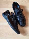 Sneakersy damskie skórzane *PRADA* czarne roz. 38