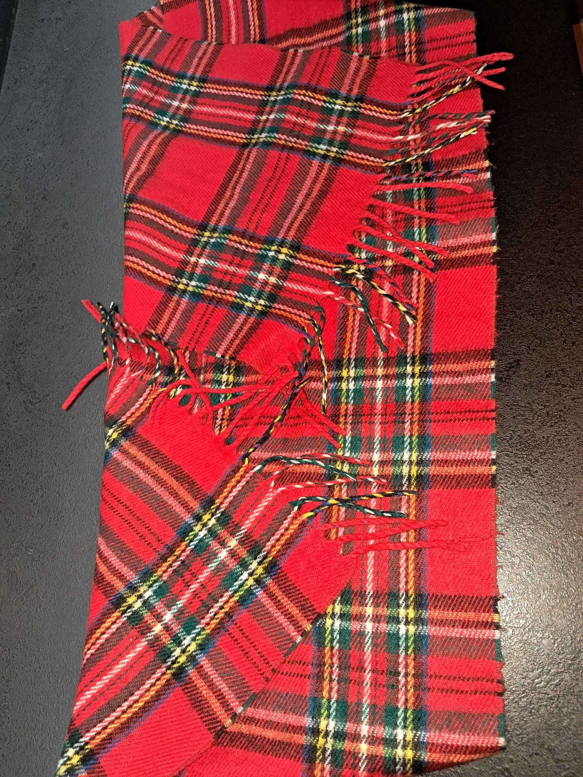 Szalik 30x150cm w kratę