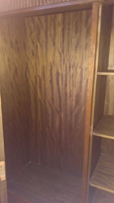 Biblioteczka , stylowa , fornirowana , szkło szlifowane kryształowe ,