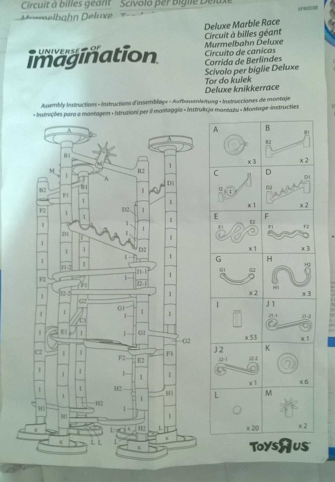 Klocki, Tor kulkowy, marble race