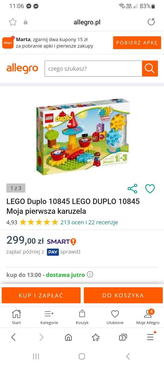 Lego duplo zestawy