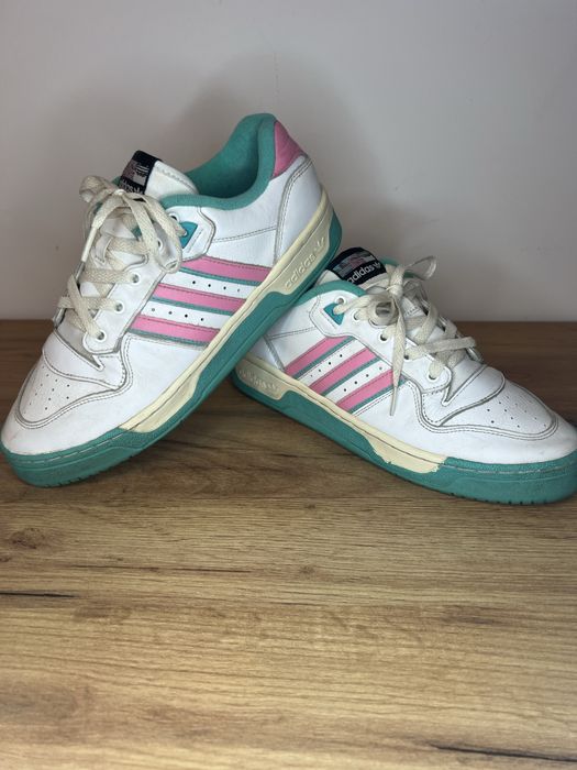 Adidas Rivalry Low White Bliss/Pink Mint Rush