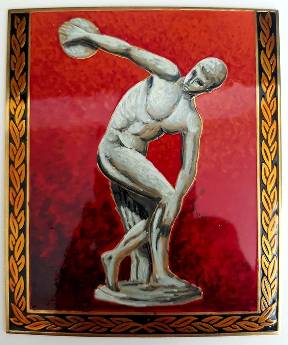 Azulejos Desportivos de latão esmaltádos