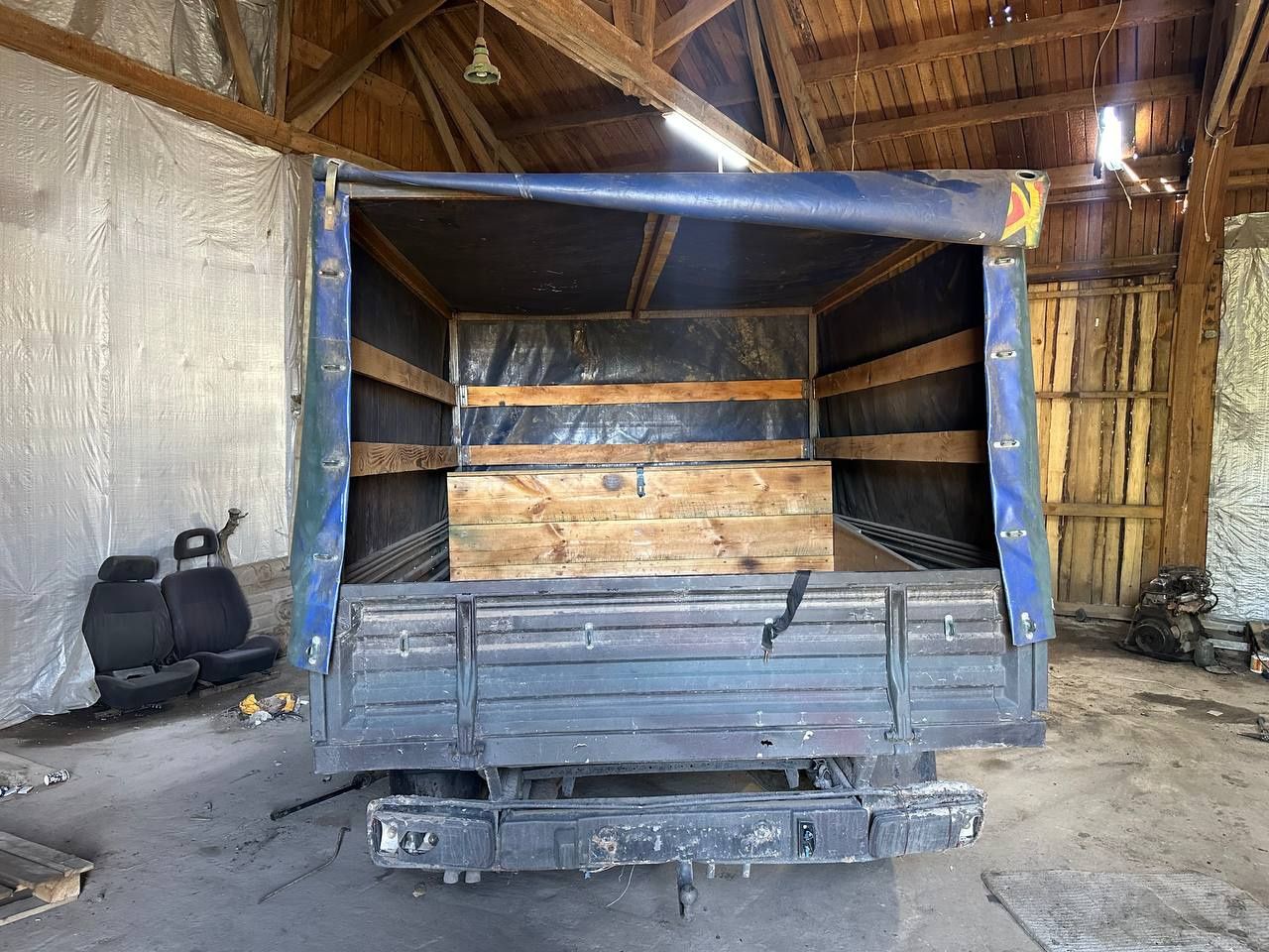 Прицеп (багажник) с каркасом и тентом. Volkswagen T4.  Разборка, шрот