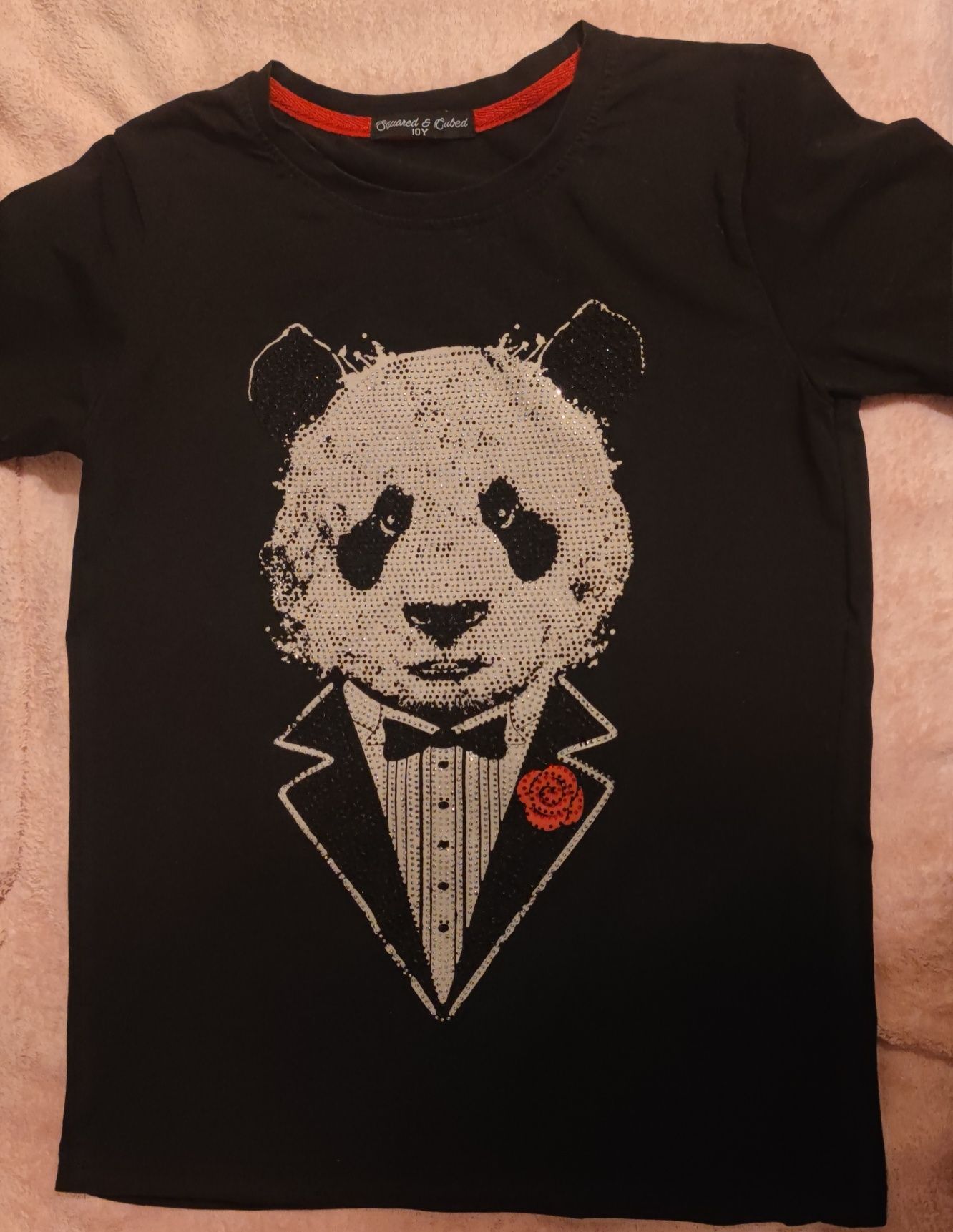 Koszulka t-shirt z misiem rozm. 140 2 szt