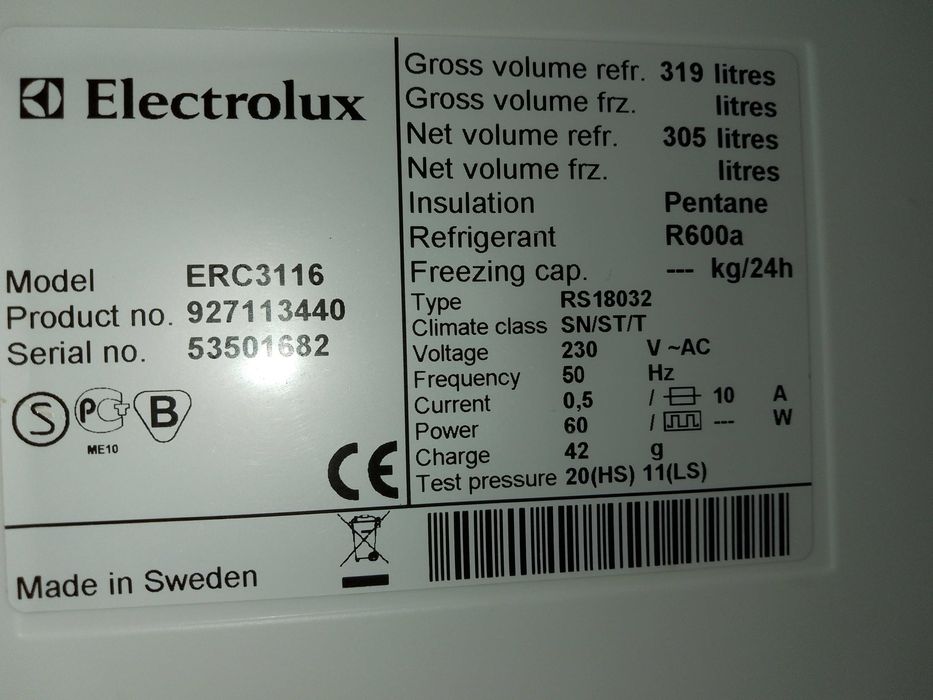 chlodziarki, lodowki elektrolux 180x60 gwarancja,dostawa komis agd inn