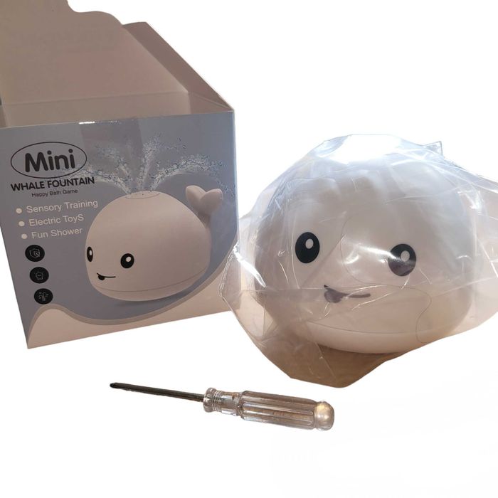 Nowa zabawka świecąca fontanna do kąpieli tryskający wieloryb #307