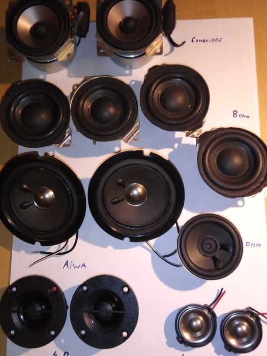 Głośniki mini 4ohm,8ohm- zestaw