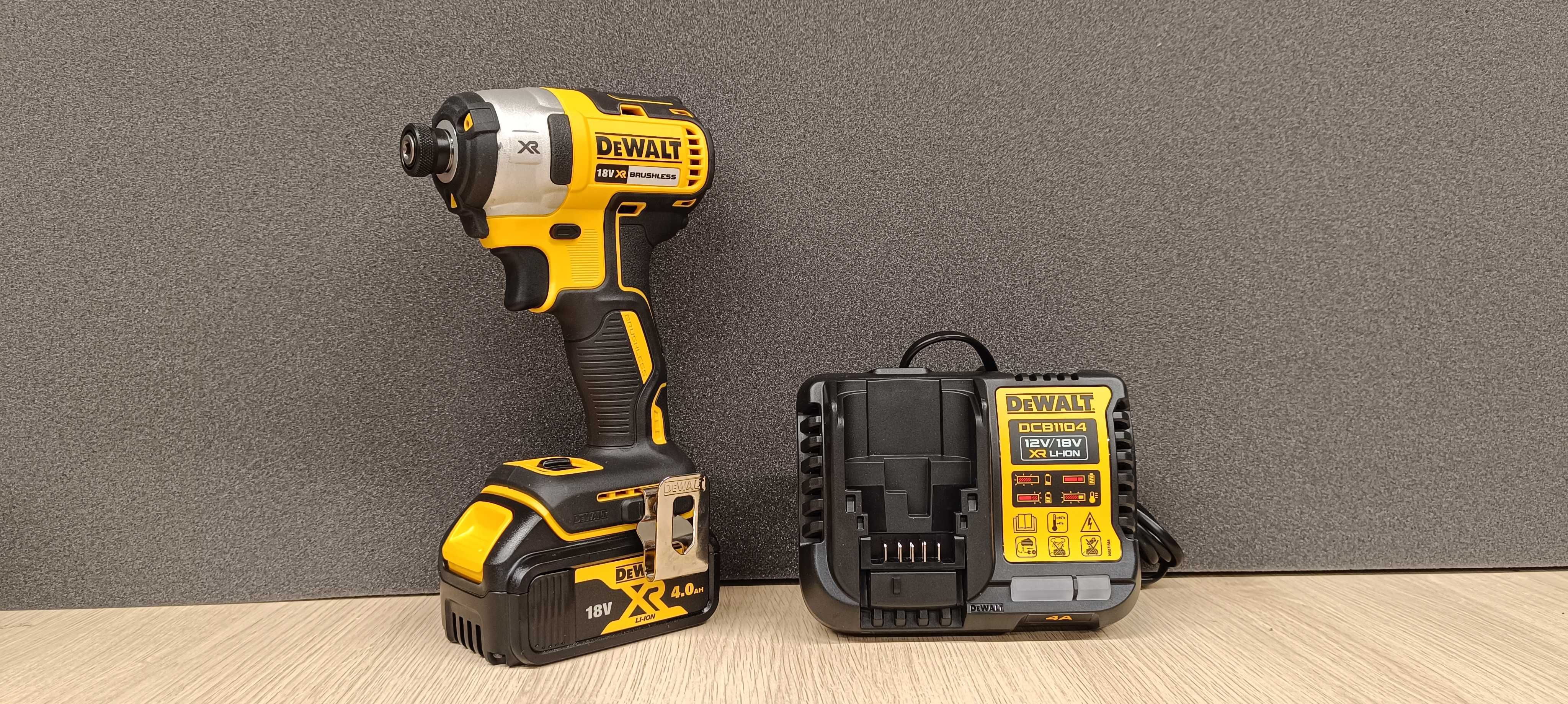 Zakrętak Dewalt 205 NM DCF887 18v + Akumulator 4 AH + ładowarka FV23%