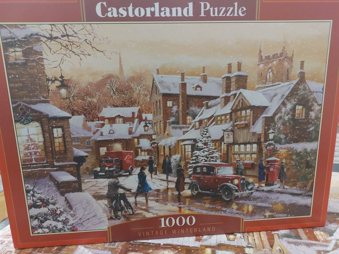 Puzzle śnieżna kraina 1000 kompletne!