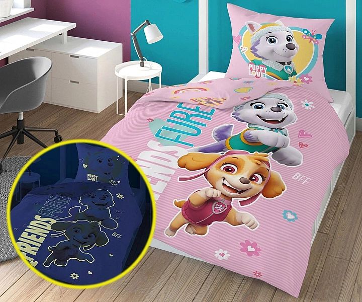 Pościel 160x200/2 elementy Licencyjna Świecąca w Ciemności FLUO PP