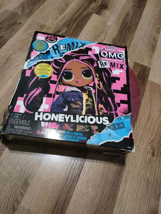 Duży zestaw lalka OMG remix honeylicious gramofon zestaw jak nowy