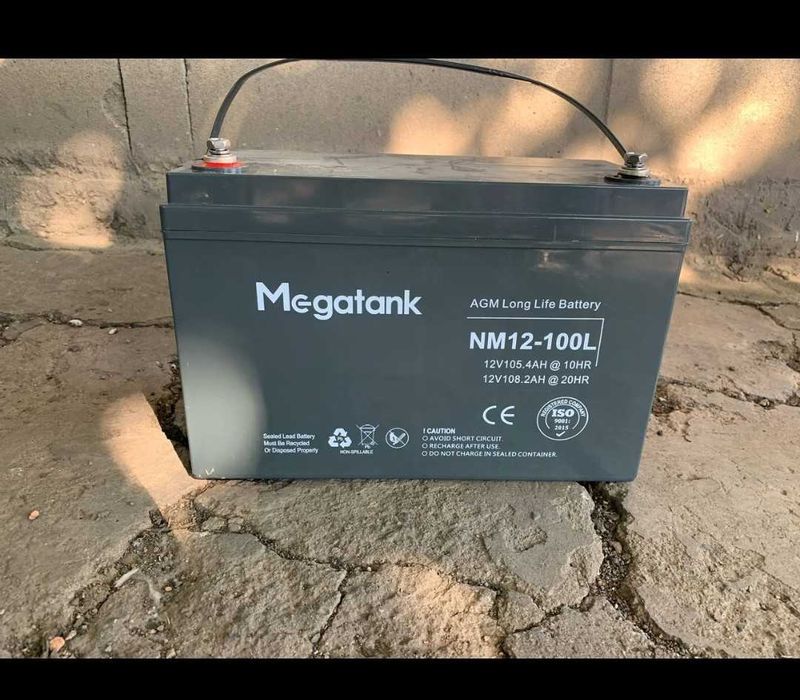 Акумулятор кислотний 12В 100А  AGM Megatank для UPS/ДБЖ