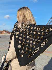 Шарф двусторонний Луи Виттон белый , бежевый Louis Vuitton