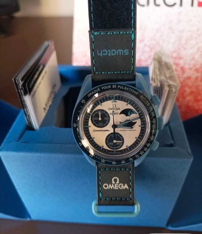 Omega x Swatch Solarny Super Blue: Bioceramic Kwadrat dla Kosmicznych