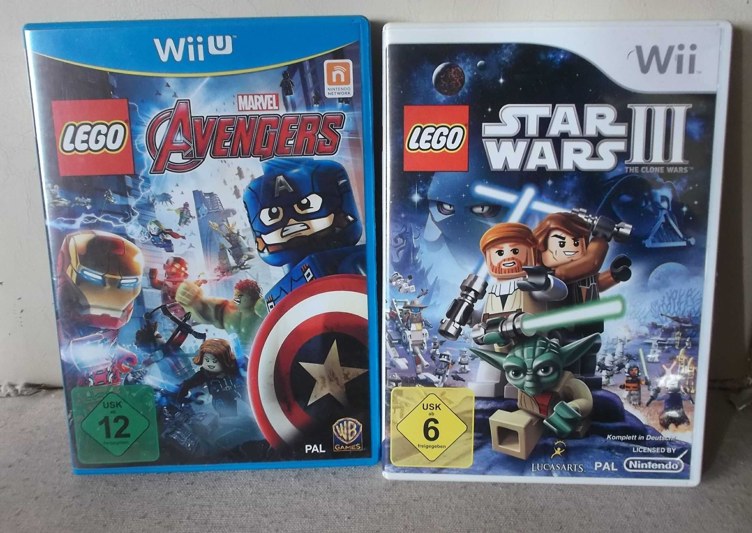 Gry Nintendo Wii Lego Marvel Avengers + Star Wars 3