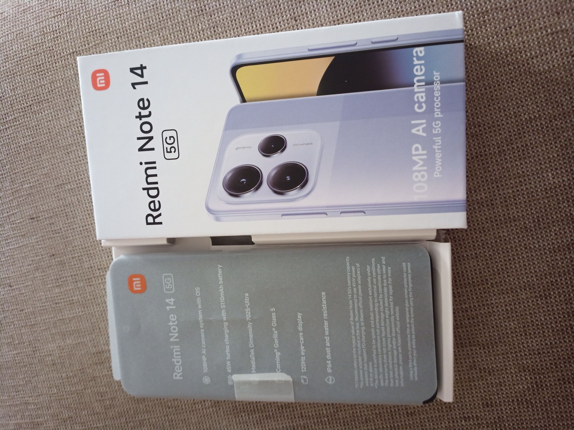 Xiaomi Redmi Note 14 5G, 8 RAM x256 memória