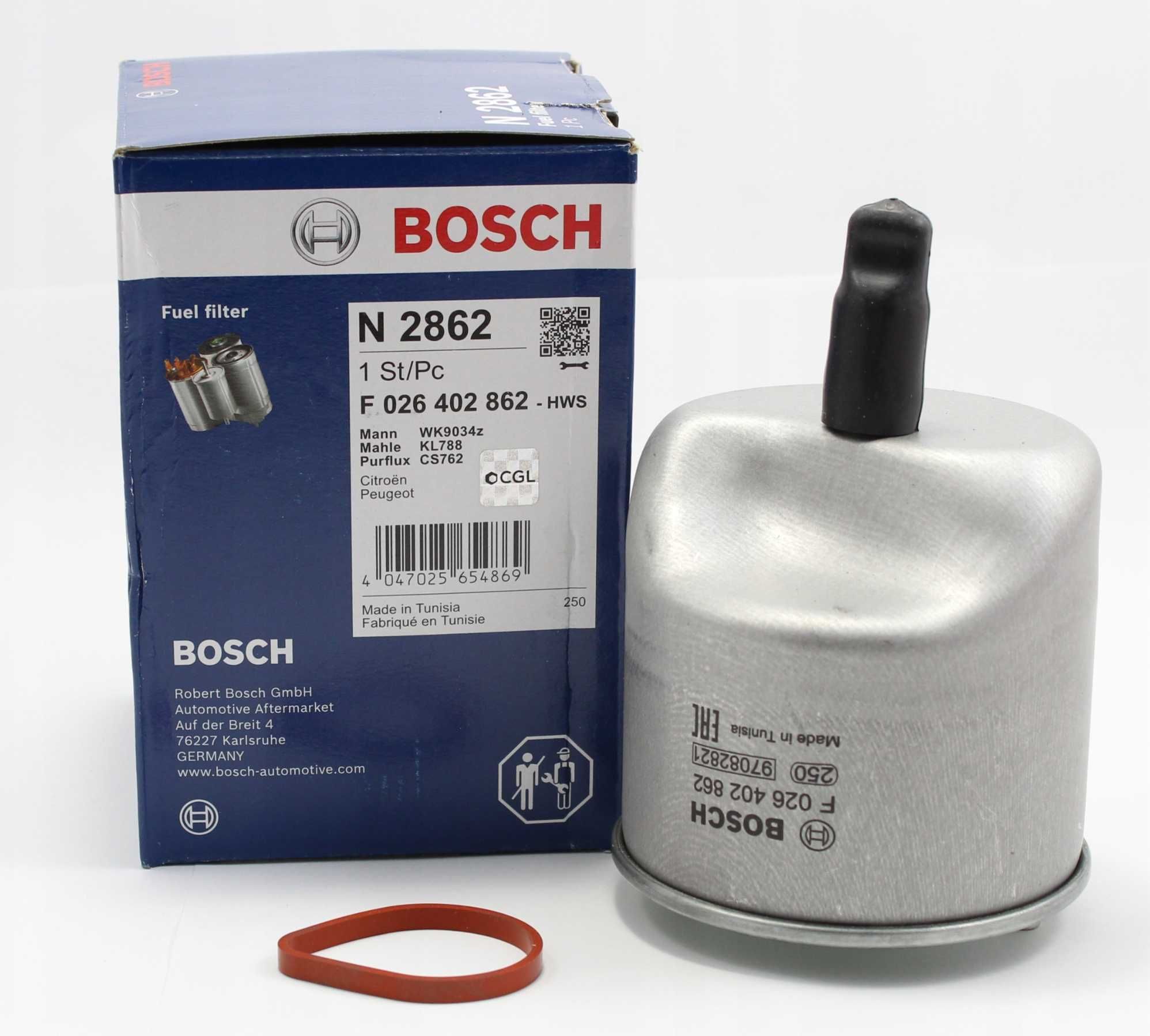 Filtr Paliwa BOSCH CITROEN PEUGOT 1.6 HDI N 2862