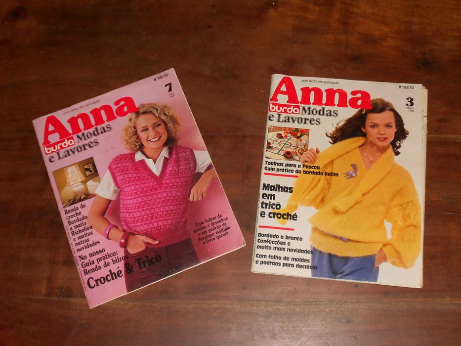 Revistas diversas croche crochet ponto cruz tricot anna burda