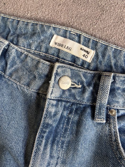 Jeansy wide leg cargo