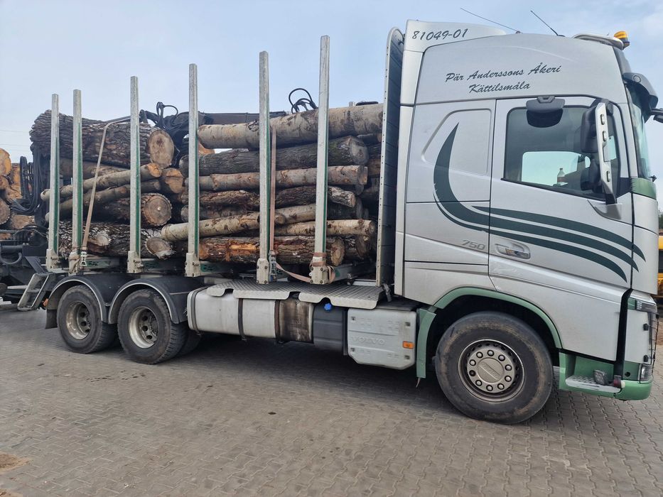 DrewKom Drewno kominkowe Topola kloda dl. 2,5m S4 S2a transport HDS